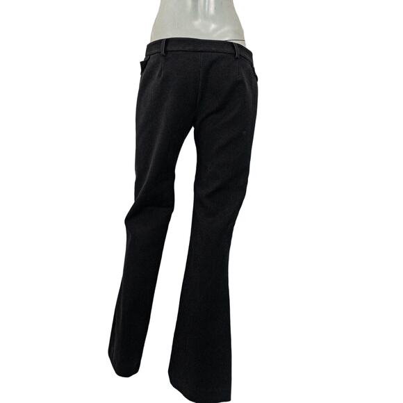 DION LEE Women's Flare Leg Black Pants in size 6 - Picture 4 of 10